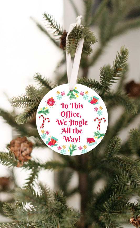 Funny Office Ornament - Great Gift for Coworkers - 1/8" Ornament - FREE SHIPPING! Buy 3 Ornaments Get 10% Off, Buy 5 Ornaments Get 20% Off, Buy 10 Ornaments Get 30% Off! Discounts Applied Automatically At Checkout