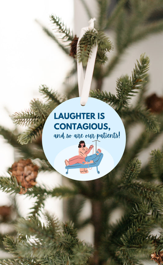 Funny Ornament for Nurses -  1/8" Ornament - FREE SHIPPING! Buy 3 Ornaments Get 10% Off, Buy 5 Ornaments Get 20% Off, Buy 10 Ornaments Get 30% Off! Discounts Applied Automatically At Checkout