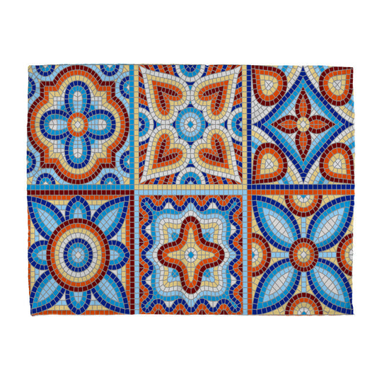 Mosaic Marvels Wall Tapestry