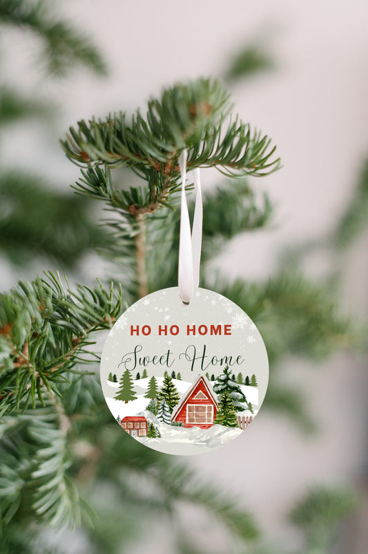 New House & Neighbor 1/8" Ornament - FREE SHIPPING! Buy 3 Ornaments Get 10% Off, Buy 5 Ornaments Get 20% Off, Buy 10 Ornaments Get 30% Off! Discounts Applied Automatically At Checkout