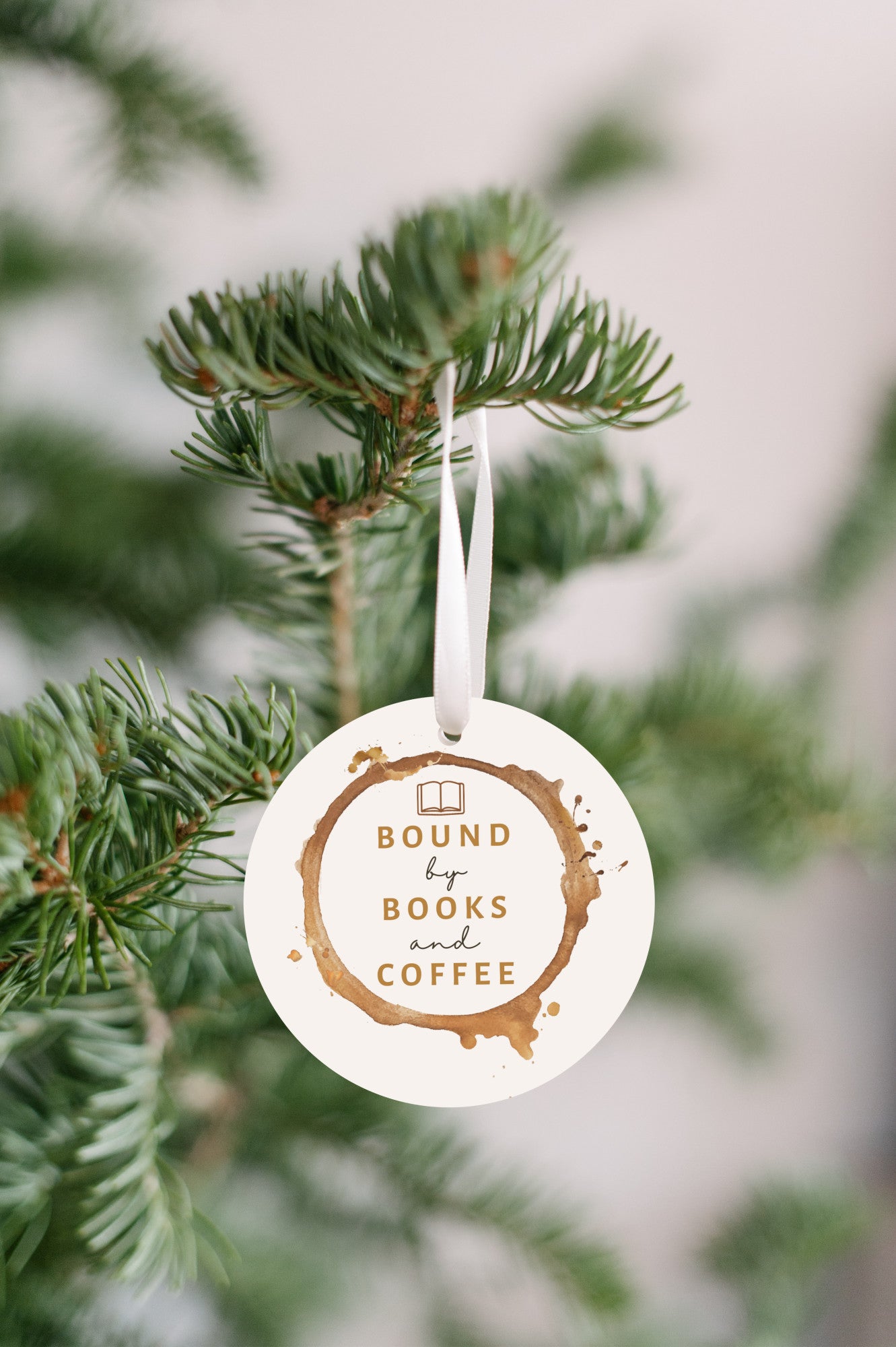 Book Lovers 1/8" Ornament - FREE SHIPPING! Buy 3 Ornaments Get 10% Off, Buy 5 Ornaments Get 20% Off, Buy 10 Ornaments Get 30% Off! Discounts Applied Automatically At Checkout
