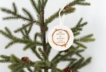 Book Lovers 1/8" Ornament - FREE SHIPPING! Buy 3 Ornaments Get 10% Off, Buy 5 Ornaments Get 20% Off, Buy 10 Ornaments Get 30% Off! Discounts Applied Automatically At Checkout
