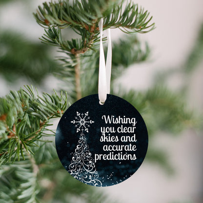 Meteorologist 1/8" Ornament - FREE SHIPPING! Buy 3 Ornaments Get 10% Off, Buy 5 Ornaments Get 20% Off, Buy 10 Ornaments Get 30% Off! Discounts Applied Automatically At Checkout