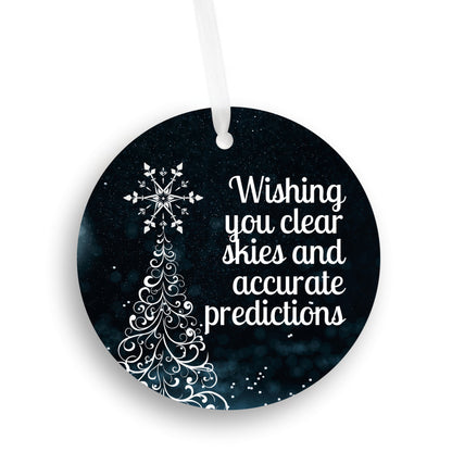 Meteorologist 1/8" Ornament - FREE SHIPPING! Buy 3 Ornaments Get 10% Off, Buy 5 Ornaments Get 20% Off, Buy 10 Ornaments Get 30% Off! Discounts Applied Automatically At Checkout