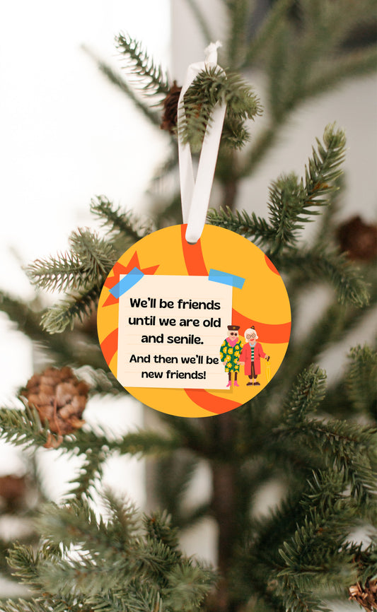 Best Friend 1/8" Ornament - FREE SHIPPING! Buy 3 Ornaments Get 10% Off, Buy 5 Ornaments Get 20% Off, Buy 10 Ornaments Get 30% Off! Discounts Applied Automatically At Checkout
