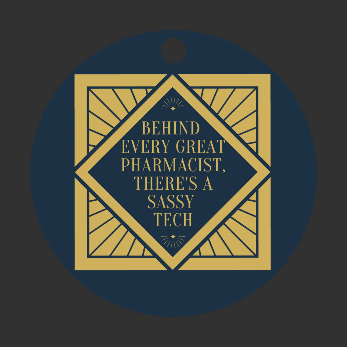 Pharmacist Tech 1/8" Ornament - FREE SHIPPING! Buy 3 Ornaments Get 10% Off, Buy 5 Ornaments Get 20% Off, Buy 10 Ornaments Get 30% Off! Discounts Applied Automatically At Checkout